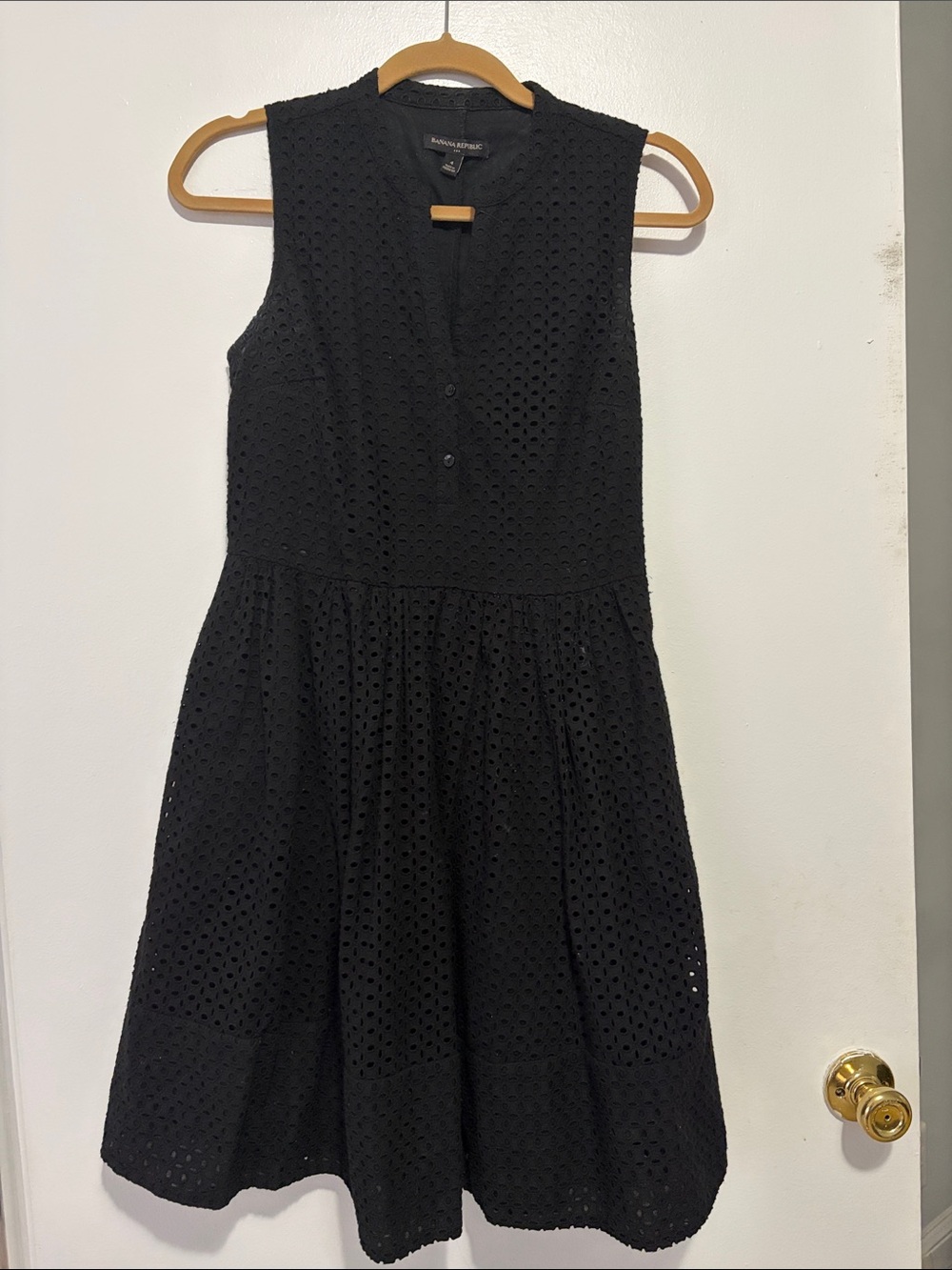 Banana Republic Black Textured Dress